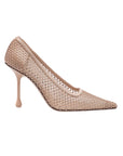 Jimmy Choo Crystal Embellished Mesh Ixia 95 Pumps - Powder Pink
