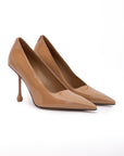 Jimmy Choo Patent Leather Ixia 95 Pumps - Biscuit