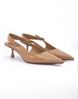 Jimmy Choo Amel 50 Slingback Pumps - Biscuit Brown