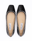Jimmy Choo Dome Studs Mirele Ballet Flats - Black