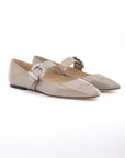 Jimmy Choo Cheri Mary Janes - Taupe Gray/Grey