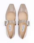 Jimmy Choo Cheri Mary Janes - Taupe Gray/Grey