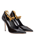 Jimmy Choo Diamond Talura Pumps - Black & Gold