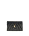 Saint Laurent Cassandre Clutch With Chain Strap - Black