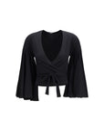 Jacquemus Paysan Wrap Top - Black