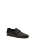 Ferragamo Woven Leather Loafers - Black