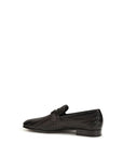 Ferragamo Woven Leather Loafers - Black