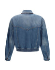 Versace Leather Lined Vintage Denim Jacket