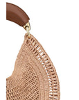 Chloé Banana Raffia Shoulder Bag - Beige
