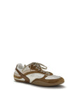 Miu Miu Gymnasium Athletic Suede Leather Sneakers - Brown