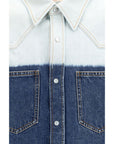 Marni Bleach Dipped Denim Shirt
