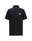 Dolce & Gabbana Black Cotton Polo Shirt