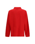 Prada Long Sleeve Polo Shirt - Red