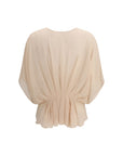 Max Mara Silk Blouse - Light Peach