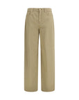 Max Mara Wide-Leg Color Denim Pants - Beige