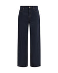 Max Mara Indigo Blue Wide-Leg Denim Jeans