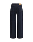 Max Mara Indigo Blue Wide-Leg Denim Jeans