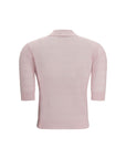 Max Mara Wool-Silk Polo Shirt - Candy Pink