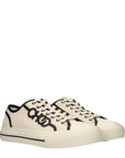 Jimmy Choo Logo Fenix Leather Low Top Sneakers - Beige