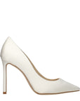 Jimmy Choo Satin High Heel Pumps - Ivory