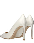 Jimmy Choo Satin High Heel Pumps - Ivory