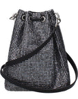 Jimmy Choo Bon Bon Embellished Satin Crossbody Bucket Bag - Bag