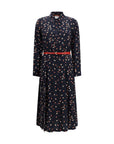 Max Mara Stelmo Silk Floral Dress