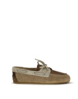 Miu Miu Suede Leather Boat Shoes - Brown