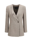 Giorgio Armani Linen Blazer - Taupe