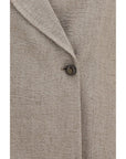 Giorgio Armani Linen Blazer - Taupe
