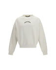 Palm Angels Logo Sweatshirt - Porcelain White