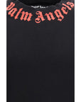 Palm Angels Neck Logo Sweatshirt - Black