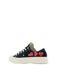 Comme Des Garçons Play x Converse Low Top Canvas Sneakers - Black