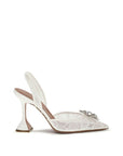 Amina Muaddi Rosie Slingback Heels - White