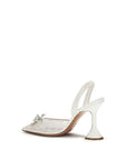 Amina Muaddi Rosie Slingback Heels - White