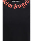 Palm Angels Neck Logo T-Shirt - Black