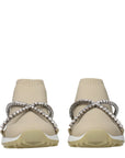 Jimmy Choo Embellised Torri Knit Sneakers - Beige