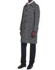 Celine Single-Breasted Mohair Coat - Gray