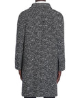 Celine Single-Breasted Wool-Mohair Coat - Gray/Grey