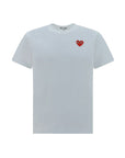 Comme Des Garçons Play White Cotton T-Shirt