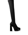 Jimmy Choo Over-The-Knee Platform Boots - Black
