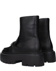 Jimmy Choo Bryer Leather Loafer Ankle Boots - Black