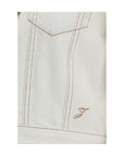 Jacquemus Ovalo Denim Jacket - White