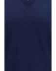 Prada Cotton V-Neck Sweater - Azure Blue