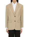 Prada Mohair-Wool Blazer - Beige
