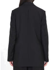 Loewe Mohair-Wool Double-Breasted Blazer - Black
