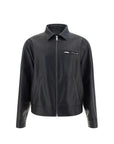 Prada Classic Leather Jacket - Black