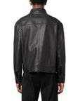 Prada Classic Leather Jacket - Black