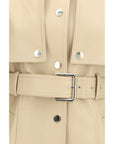 Max Mara Stenzone Convertible Leather Jacket - Beige