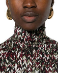 Loewe High-Neckline Knit Midi Dress